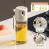 2 в 1 распылитель масла бутылка диспенсер для кухни эргономичная ручка распылитель масла контроль количества масла упрощает приготовление пищи крышка распылитель бутылка двойная функция