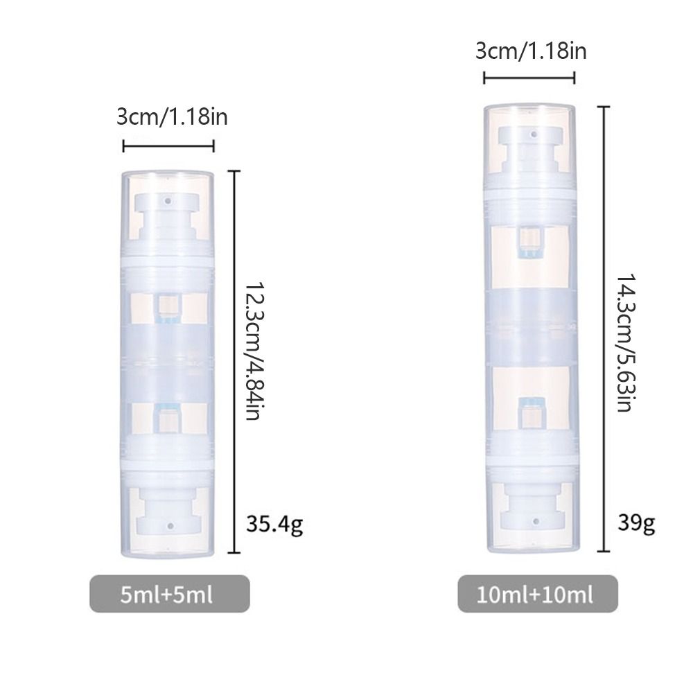 Cream Dispenser Cosmetic Container Vacuum Pump Bottles Double Head Bottle Atomizer Spray Bottle