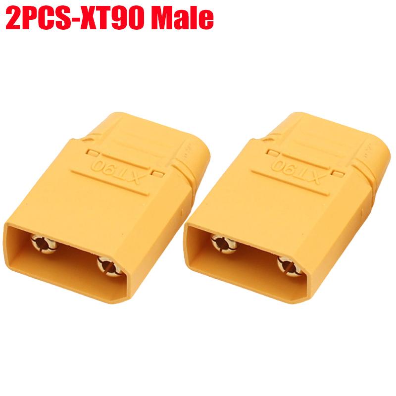 Male Female Connector XT90 Plug with Back Cover Silicone Wire Connectors Adapter Cable Terminal Plugs for RC Lipo Battery