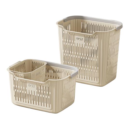 Корзина для белья Дышащая сетчатая корзина для хранения с ручкой Корзина для грязной одежды со встроенной корзиной для нижнего белья для одежды, игрушек, ванной комнаты, стирки