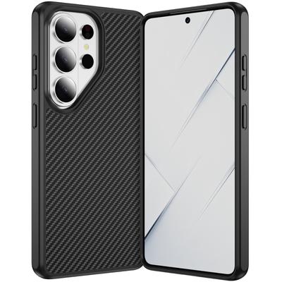 Чехол с текстурой углеродного волокна, устойчивый к царапинам, для Samsung Galaxy S26 Ultra S25 Plus S24 S23 Ultra, удобный чехол для телефона, Funda