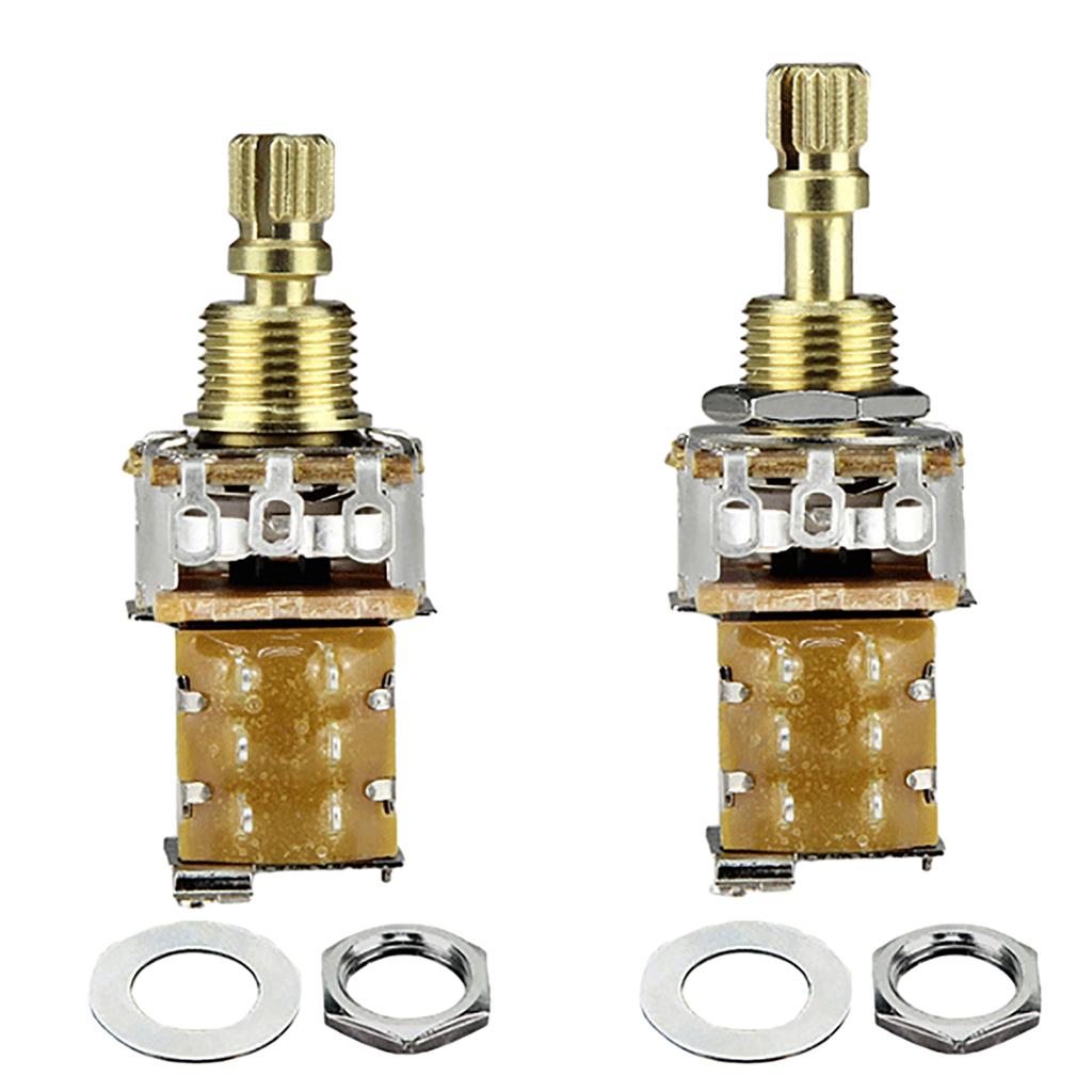 Guitar Amplifier Potentiometer Push Pull Control A250K B250K A500K B500K Guitar Taper Potentiometer Guitar Push Pots Set