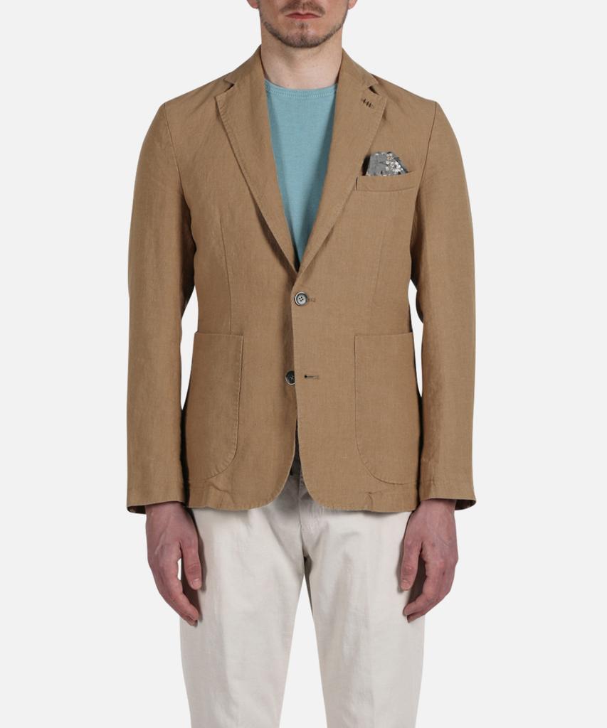 Panicale Beige Signature Linen Jacket
