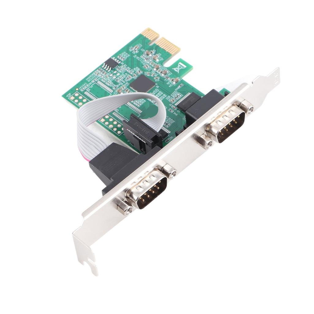 PCIE Serial Card Minus40 to 85 celsius  2 Port PCI Express X1 to DB9 COM RS232 Converter Adapter Controller
