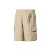 Solid Color Fitness Training Mid-Waist Casual Shorts Men Bottoms Khaki 626871-90
