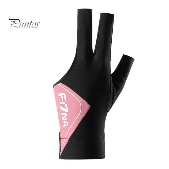 1 шт. Перчатка для бильярда с эластичной застежкой-лентой, регулируемый дизайн, нескользящая, для левой руки, 3 пальца, для бильярда