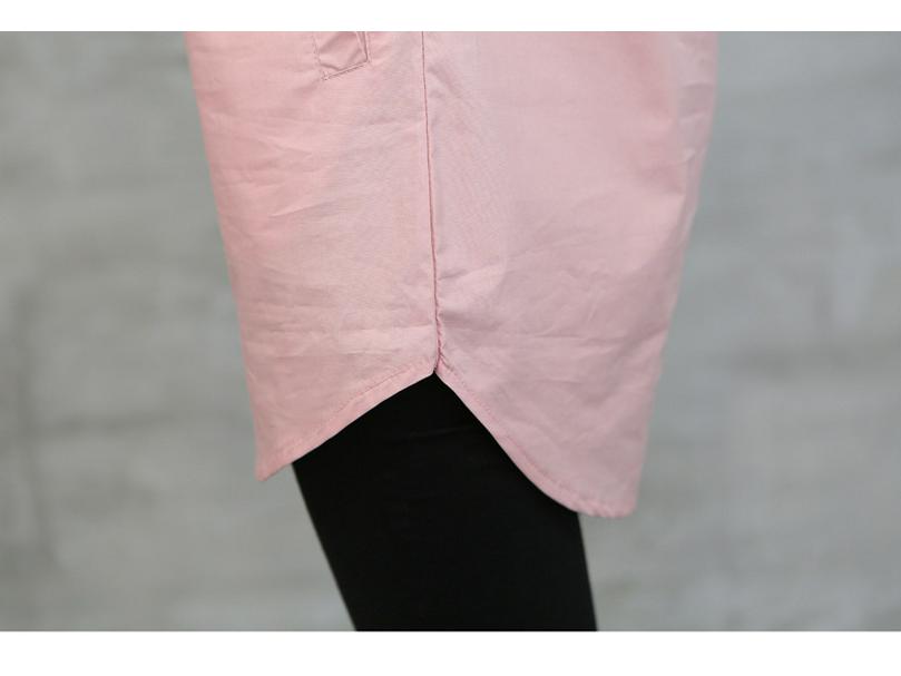 Женская рубашка с длинным рукавом и лацканами А-силуэта для весны и осени — корейский городской стиль