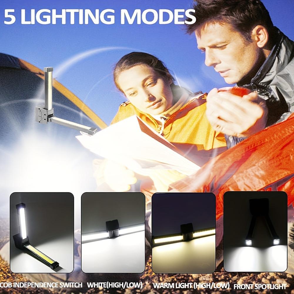 Multi-Functional Folding Camping Flashlight for Outdoor and Auto Repair Use