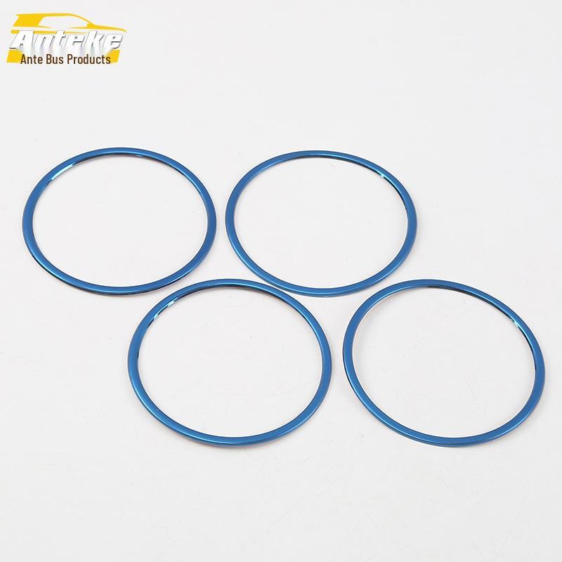 Decorative Stainless Steel Speaker Cover for 18 X3 Frame: Bright Ring & Protective Sticker