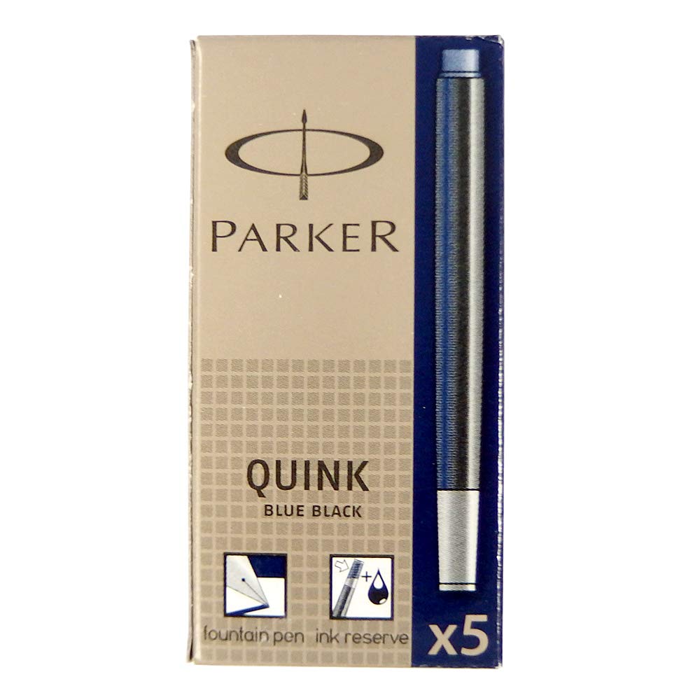 Parker Набор чернил Quink Картриджи для S1162220 S0116250 Сине-черные Картриджи, 5 коробок (5 Коробка)