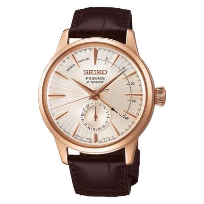 Seiko Presage SARY132 Теплый серо-коричневый кожаный мужские