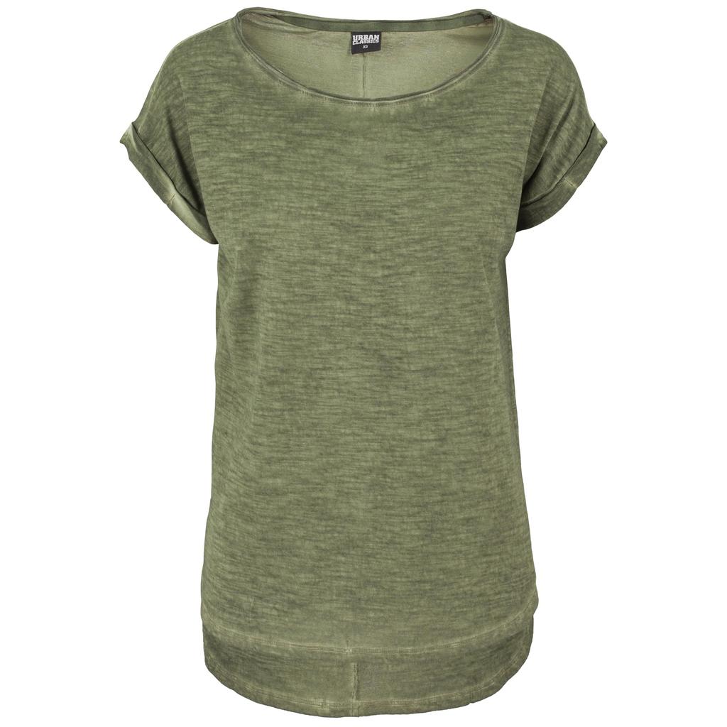 Urban Classics Womens/Ladies Spray Dye Dipped Hem T-Shirt