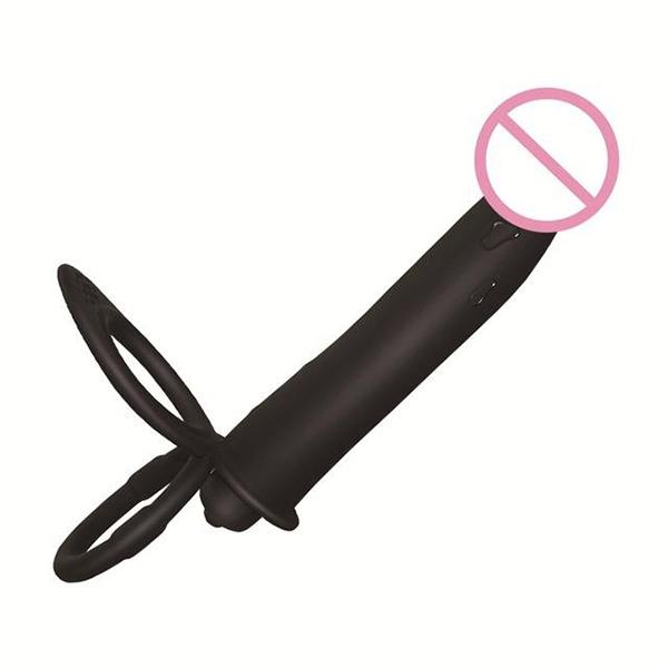 Вибратор с двойным проникновением, секс-игрушки, пенис, страпон, фаллоимитатор, вибратор для мужчин, секс-игрушки для взрослых для начинающих