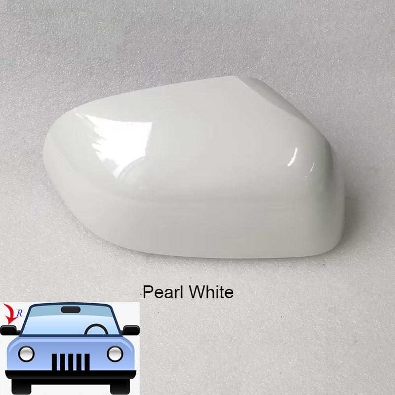 Protective Cover Door Mirror Shell For Nissan March Versa Micra K13 2012- Replace Car Rearview Accessories White