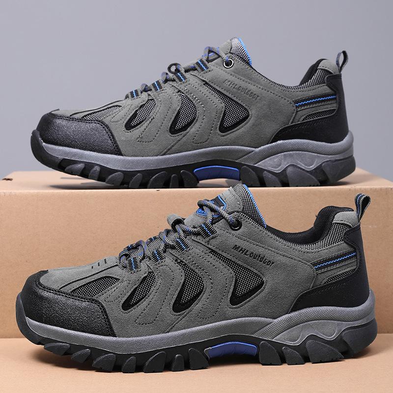 New Outdoor Large Size Spring and Autumn Hiking Shoes Hiking Waterproof and Non-slip Low-top Shoes Men's Travel Shoes