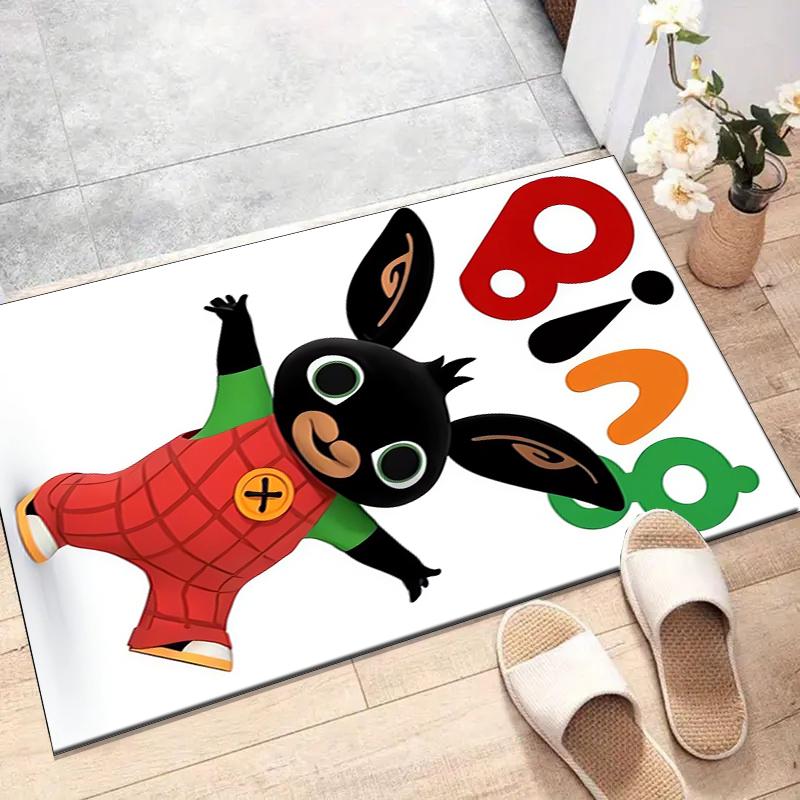 Bing Bunny Polyester Carpet, Soft Indoor Mat for Office Chair, Living Room, Computer Desk - Decorative Home Office Rug Design