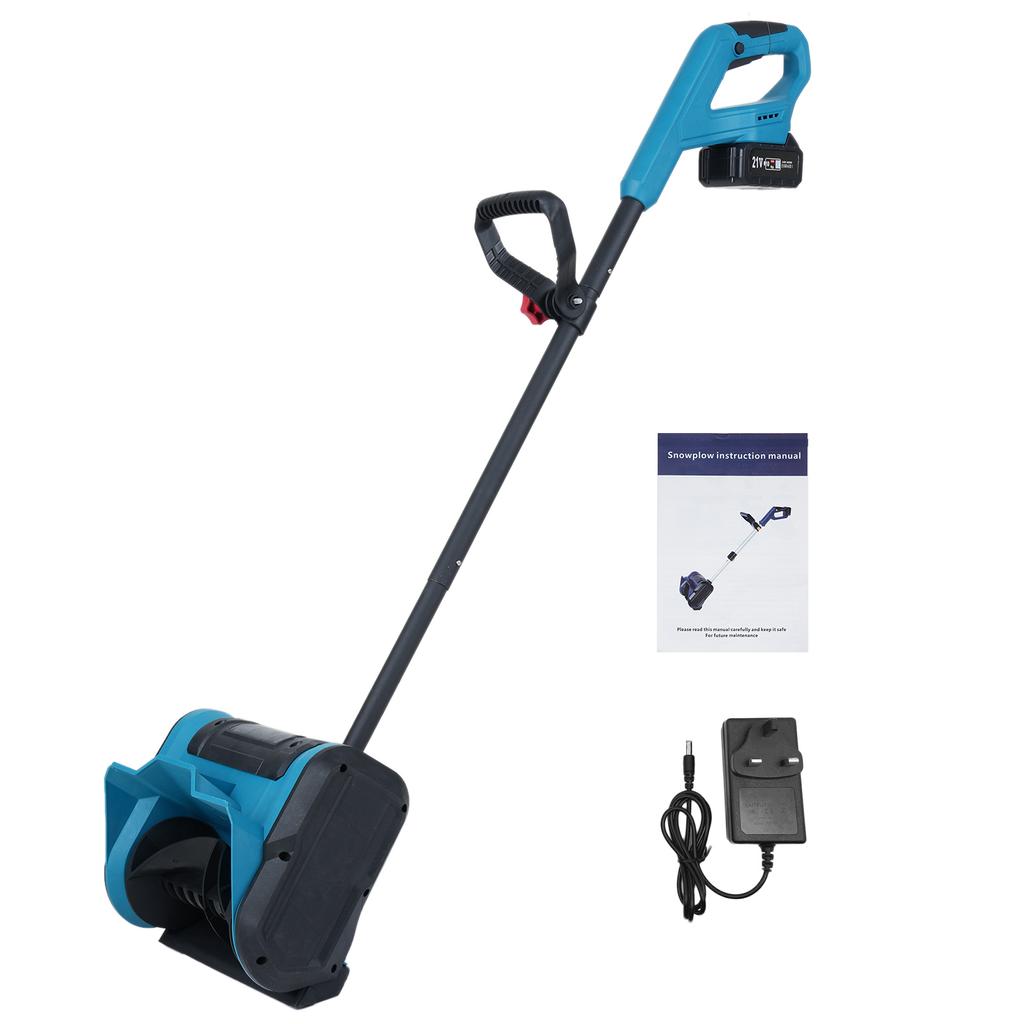 Аккумуляторная лопата для уборки снега, складная щетка, снегоочиститель, работающий от аккумулятора 21 В, с регулируемым
