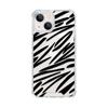 Чехол для iPhone с рисунком «Зебра» и граффити: Защитный чехол «два в одном» для Apple 13/14.