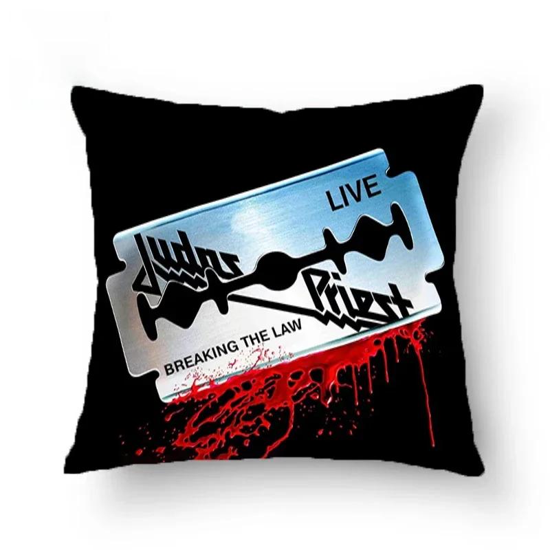 Наволочка Judas-Priest Двусторонняя Печать Декоративные Подушки Для Дивана Подушки Чехлы Чехол Подушки 45*45 Чехлы Дом