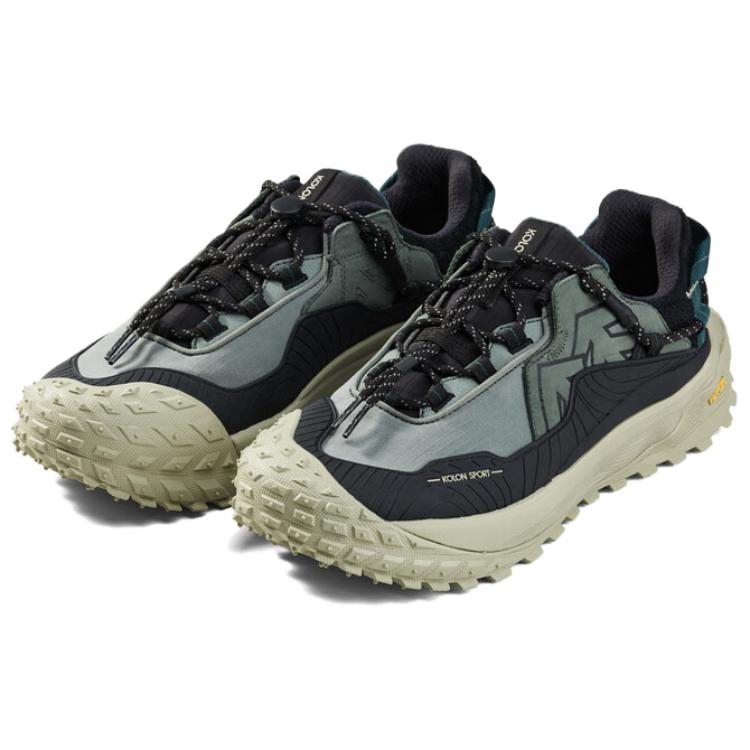 KOLON SPORT Litcamp Gtx Удобные Простые Водонепроницаемые Нескользящие Прочные Низкие Походные Ботинки Унисекс Походные Ботинки Зеленые LUFG4WTT01-FO