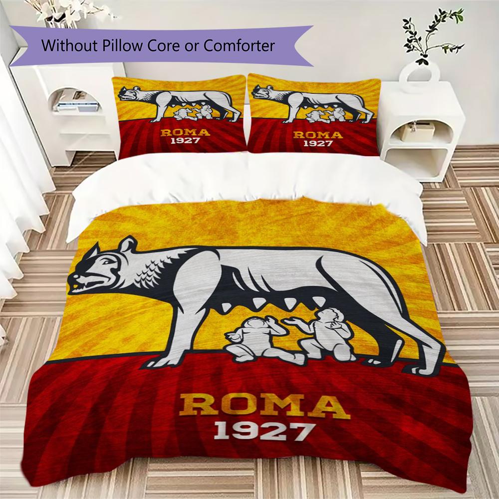 Постельное белье с узором AS Roma Комплект пододеяльник Наволочка Домашний Декор Подарок на День Рождения (1 пододеяльник + 2 наволочки без наполнителя)01