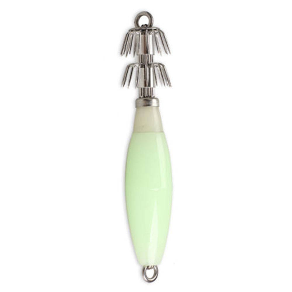 1/5PCS Simulation Jigs Luminous Fishing Tackle Octopus Bait Squid Hook Wood Shrimp Lures