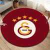 Круглый ковер Galatasaray S.K, Ковер для гостиной, спальни, дивана, игровой комнаты, Нескользящий коврик для пола