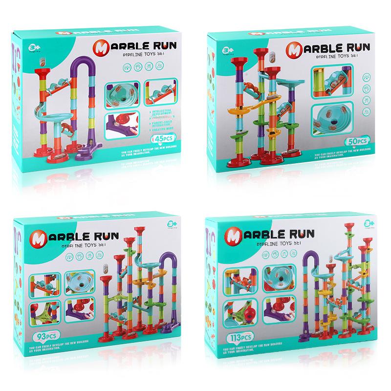 Игрушечный набор из 142 деталей: головоломка с музыкальным треком и шариками