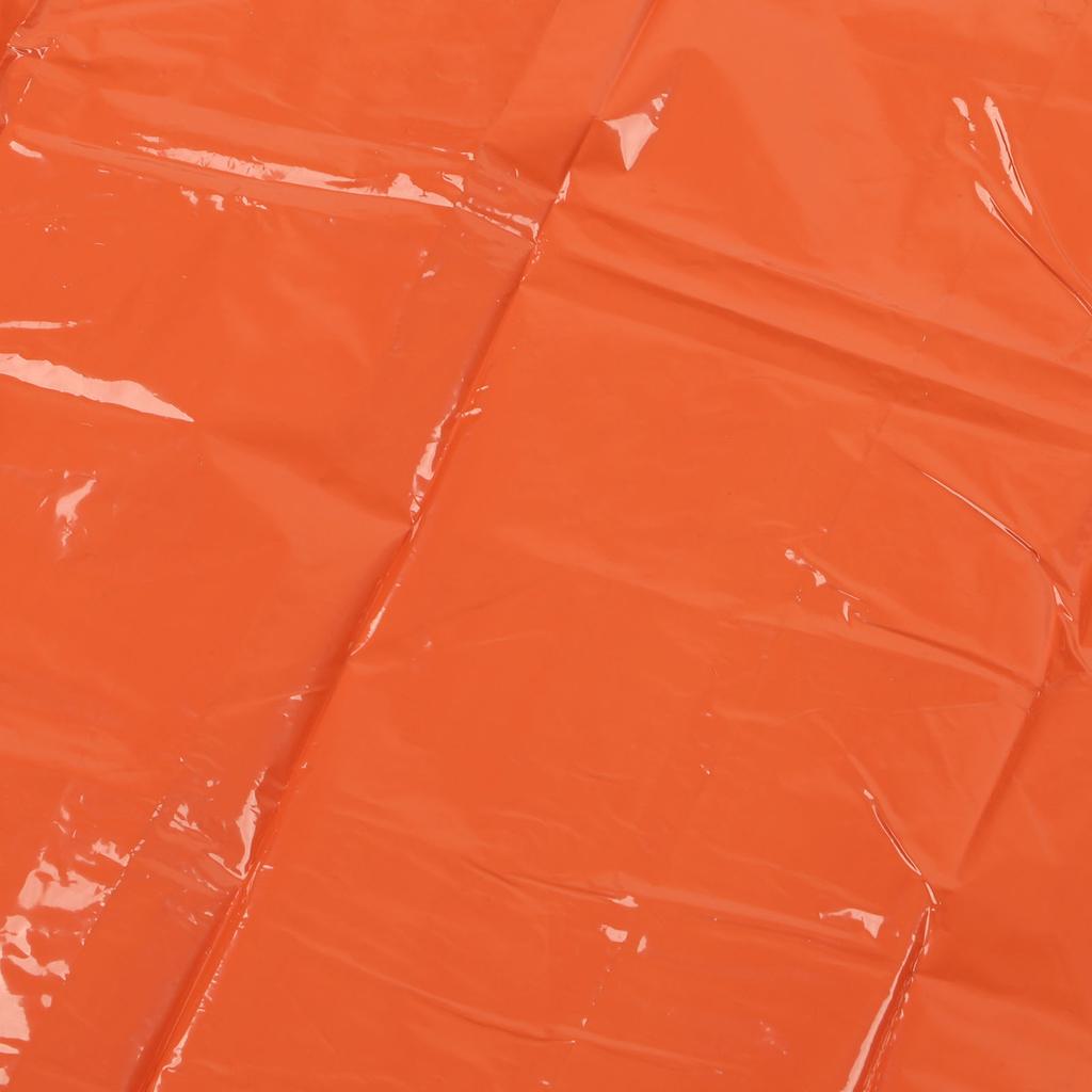Emergency Poncho Reusable Orange Emergency Waterproof Insulation Poncho Blanket for Outdoor Survival Camping 100x127cm