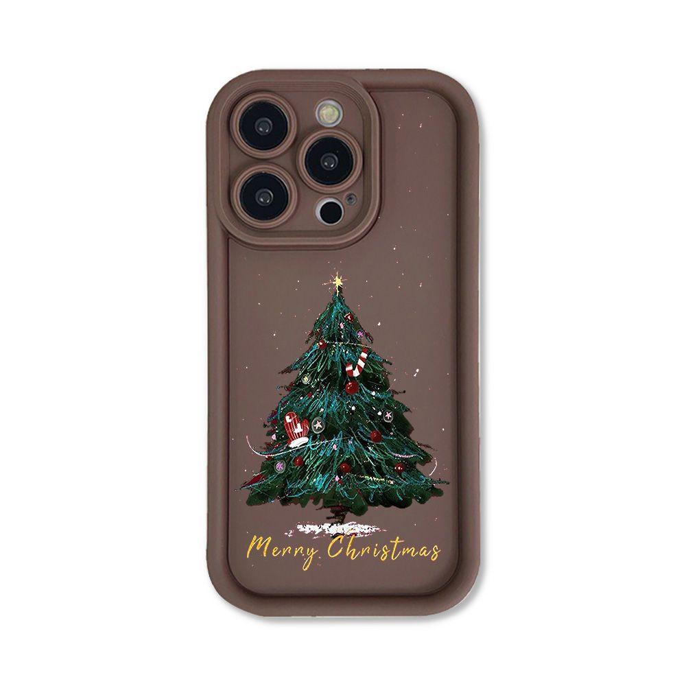 Силиконовый чехол для телефона Merry Christmas Gift Tree для iPhone 16 15 14 13 12 11 Pro Max XS Max 8 7 Plus X XR SE3 SE женский мягкий противоударный бампер задняя крышка
