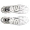 Under Armour Magnetico Elite 4 FG White Clay Metallic Silver Unisex Sneakers Grey 3027700-100