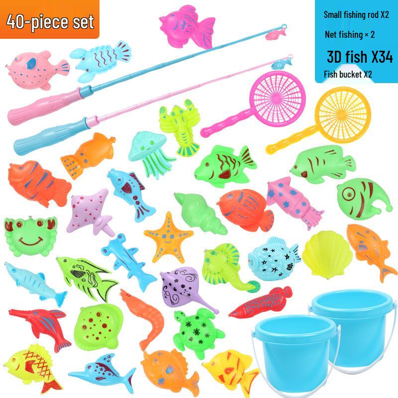 Детский магнитный набор для рыбалки – Летняя развивающая ролевая игра для детей