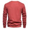 European and American Men's Spring Autumn Long Sleeve Solid Color Sweatshirt Fashion Casual Loose Fit Crew Neck Pullover