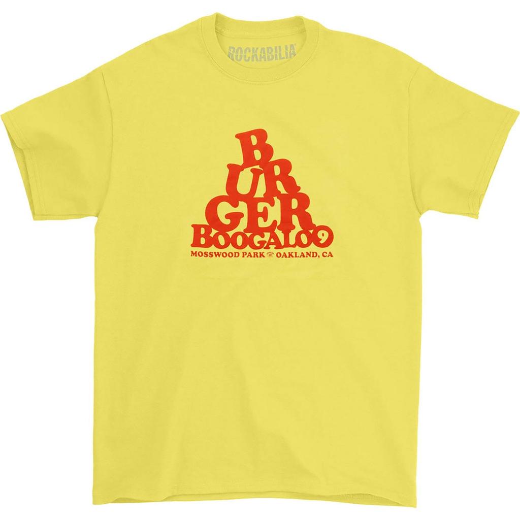 Men's Burger Records T-shirt Small Yellow