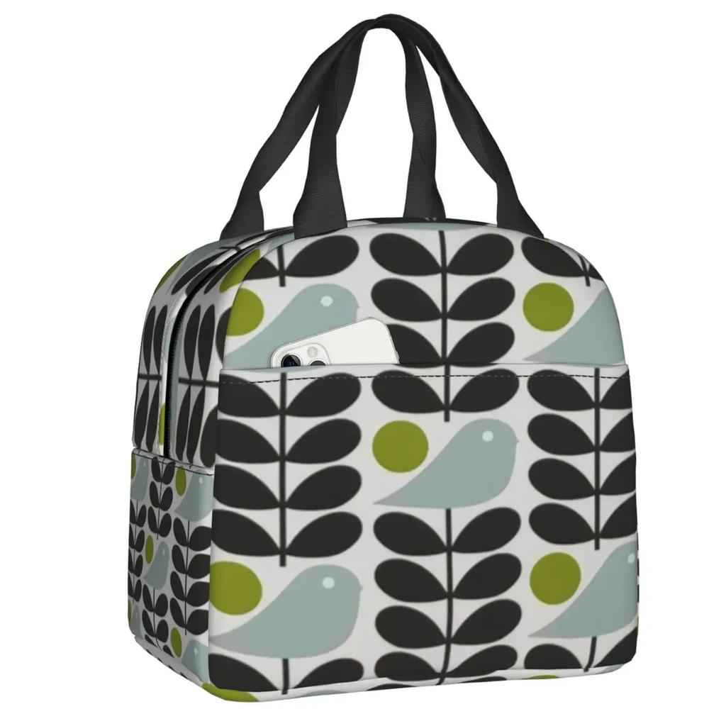 Orla Kiely Bubble Flowers Изолированная Сумка Для Обеда Для Женщин Герметичная Скандинавская Термосумка-холодильник Для Обеда Пляж Кемпинг Путешествия
