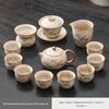 Набор чайников Flint Red Bamboo Shadow Xi Shi: Роскошный керамический набор для чайной церемонии Кунг-фу с чашкой и подносом для дома или офиса.