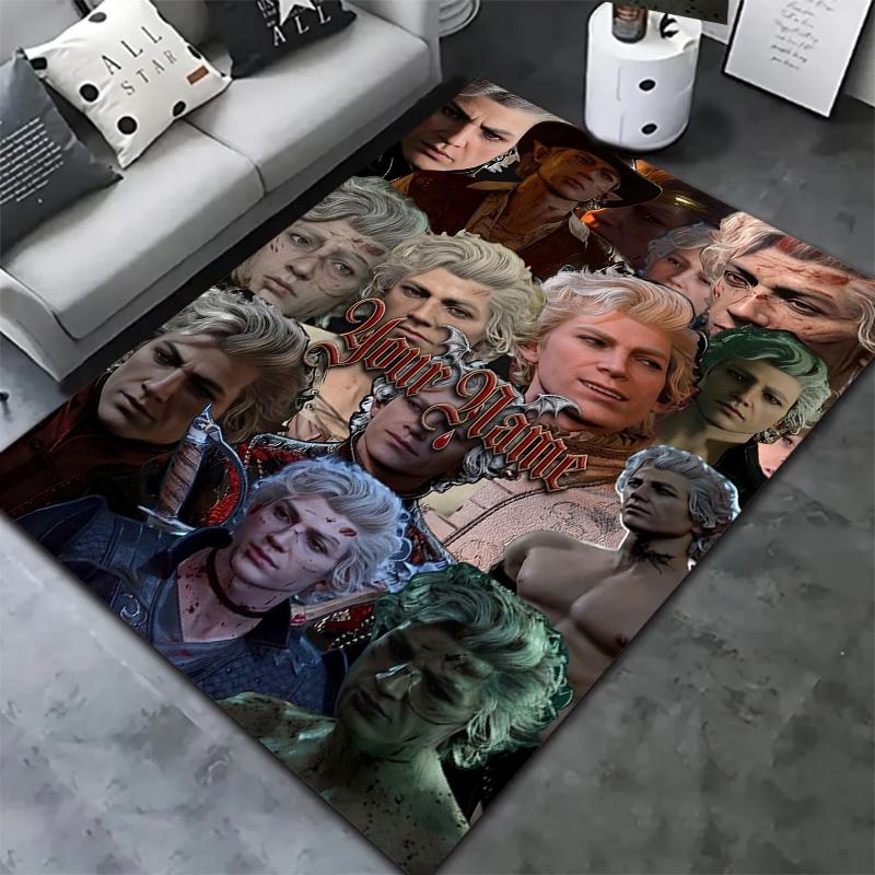 Astarion Ancunin Gothic Romance Custom Name Carpet Rug For Living Room Bedroom Home Sofa Decoration Kids Play Nonslip Floor Mat