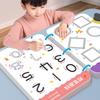 Kids Pen Control Training Book with Pens Eraser Reusable Preschooler Early Education Handwriting Practice Line Tracing Workbook Toddlers Boys