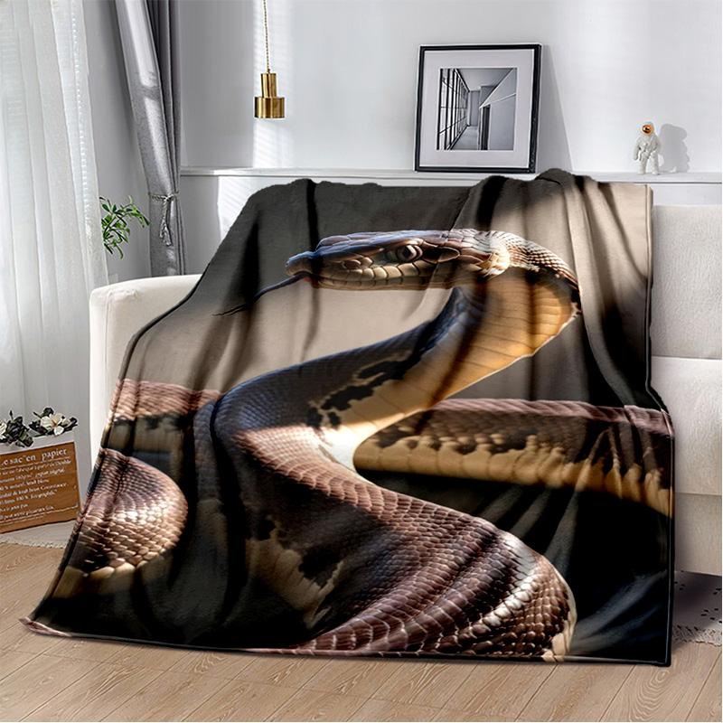 Gothic Snake Serpent Python Viper Blankets Soft Throw Blanket for Home Bedroom Bed Sofa Picnic Travel Office Cover Kids gift