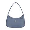 Women Stylish Armpit Bag Solid Color Simple Underarm Bag Simple Tote Handbag Zip Closure Chic Hobo Bag Party Vacation Bag