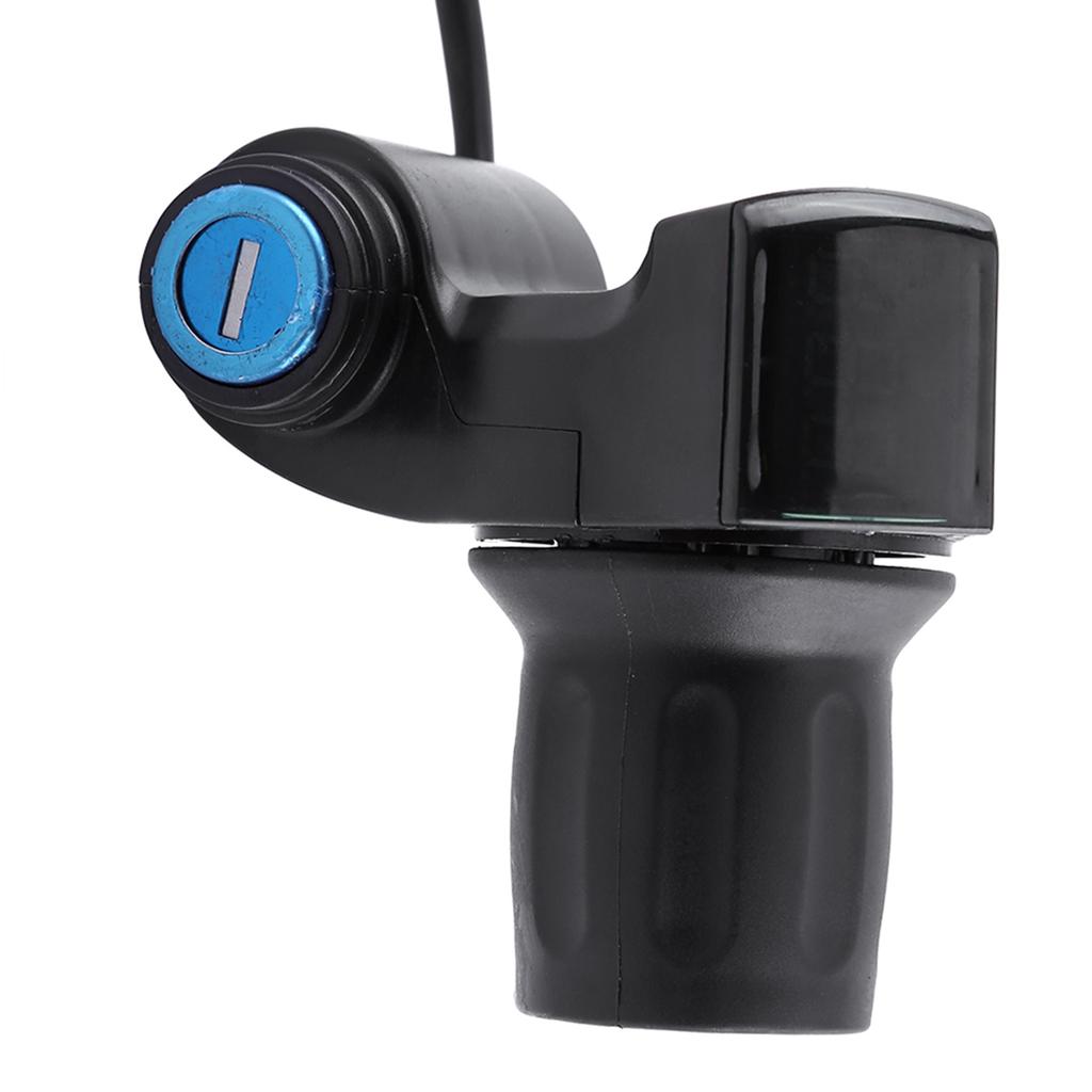 12В 99В Электровелосипед Скутер Половина Рукоятки Руля Газа Светодиодный Дисплей Ключ Замок