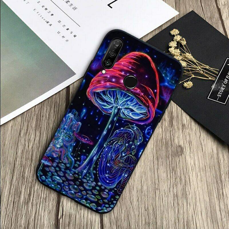 Странный психоделический гриб для Huawei Nova Y72 Y73 Y90 Y70 Y60 Y91 Y61 12s 12i 11i 8i 9 10 SE P40 Lite P60 P30 Pro Чехол