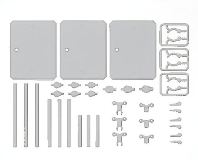 TAMASHII NATIONS Tamashii STAGE ACT3 Action Support Clear Type Compatible with Set of 3 Display Stand S.H.Figuarts