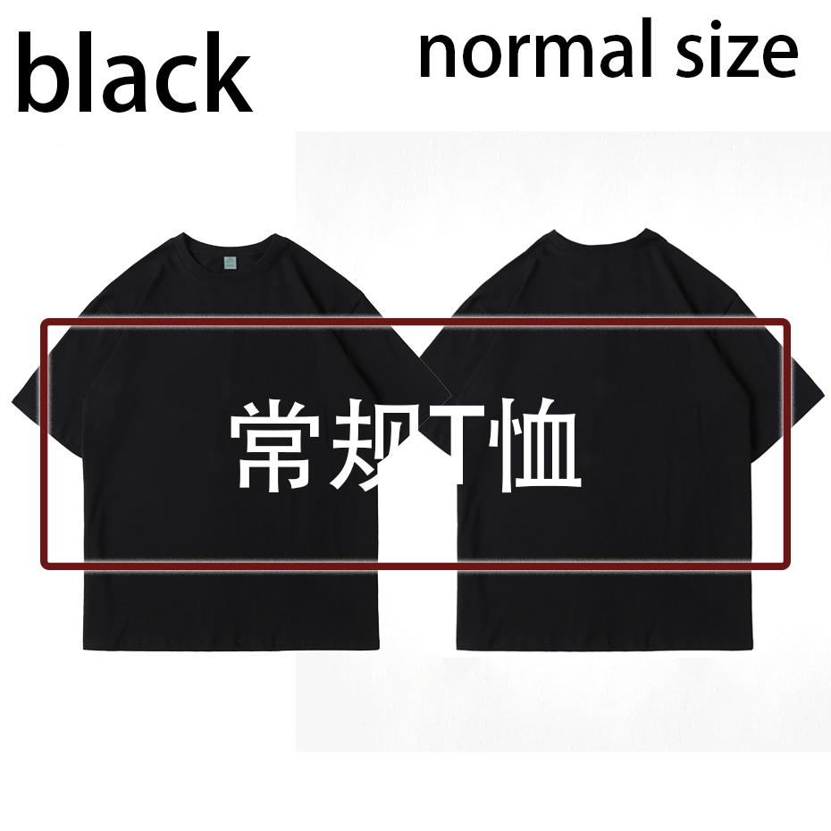 Vintage Washed Tshirts Anime T Shirt Harajuku Oversize Tee Cotton fashion Streetwear unisex top a