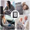 Wearable Heating Electric Blanket Shawl 3 Heated Level Throw Blanket 5v USB Charging Coral Velvet 8 Heated Areas Fast Heating