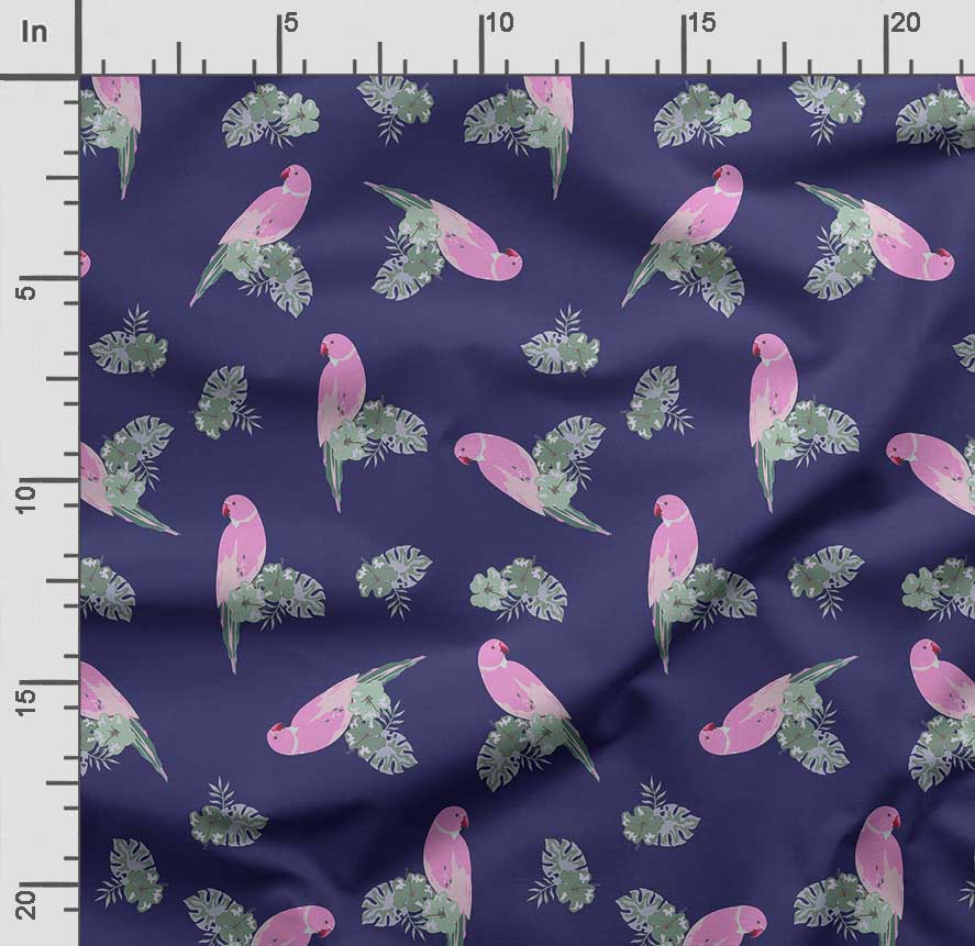 Soimoi Принт с птицами, хлопковый батист, ткань для квилтинга, продаваемая во дворе, ширина 42 дюйма, хлопчатобумажная ткань средней плотности,