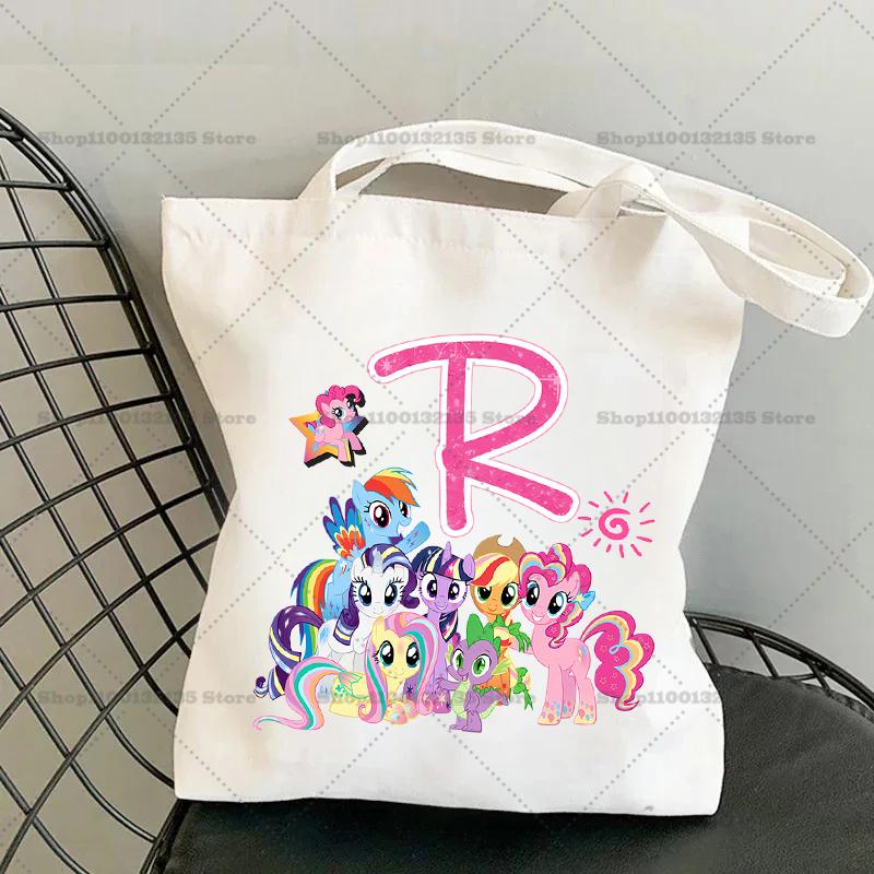 My Little Pony Сумка через плечо Мультяшная Сумка-портмоне с буквой Большая вместимость Crossbody Модная Портативная Холщовая Хранение Подарок девочка 26 Удобная для детей Развлекательная Веселая