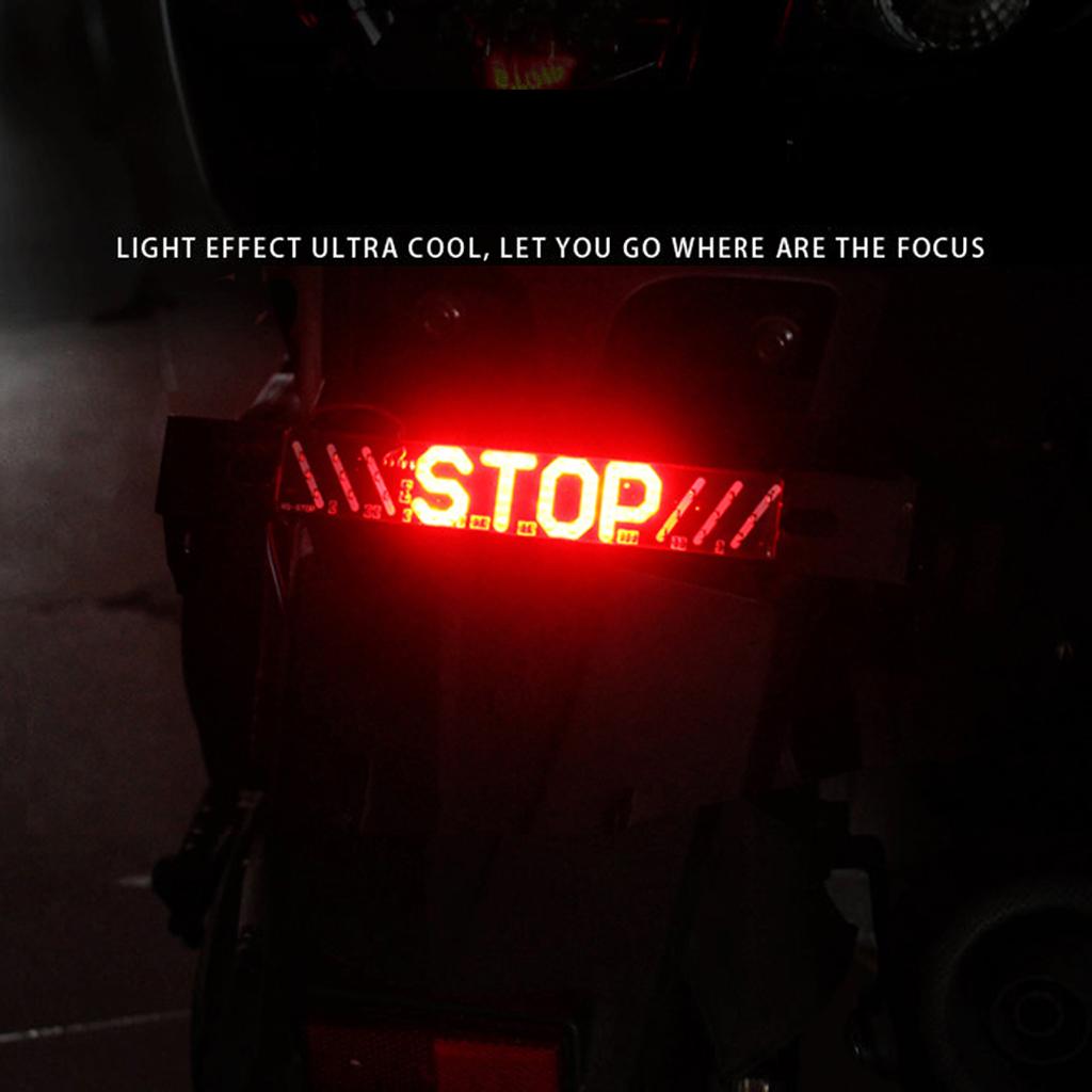 Waterproof Stop Light STOP Indicator Portable Screw Bolt Lamp for Motorbike