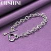CHSHINE 925 Sterling Silver Charm Heart Bracelet For Women Wedding Party Fashion Fine Jewelry