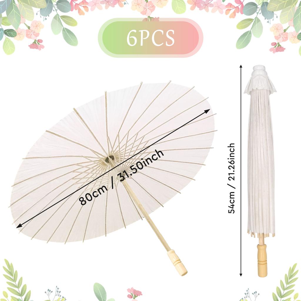 Зонтики для свадебного фото косплея реквизит бумага деревянная ручка китайский винтаж DIYбелый зонт летняя вечеринка пляж декор подарок